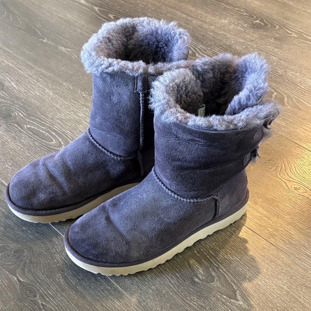 UGG Navy Suede Winter Boots